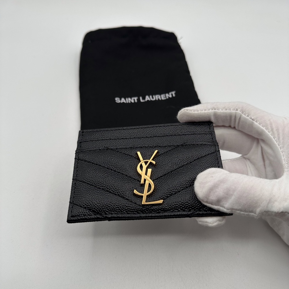 Saint Laurent Black Card Holder - Picture 7 of 8